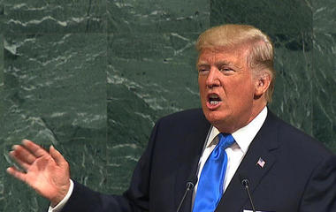 Trump offers harsh words for N. Korea and Iran at first U.N. address 