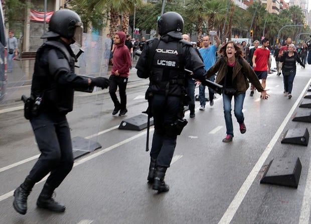 spain referendum protest