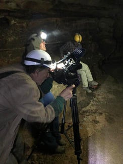 Behind the scenes Filming bats CBS News