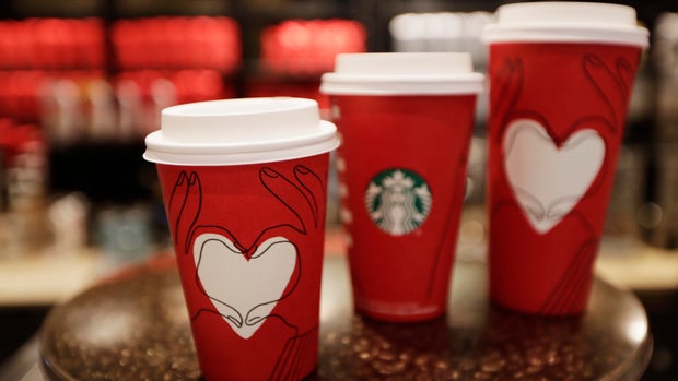 Starbucks seasonal cups through the years 