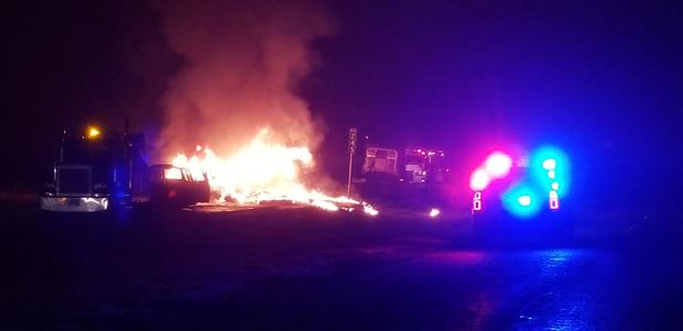 Deadly Fiery I-45 Big Rig Crash 