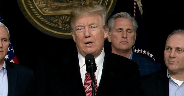 Trump speaks at Camp David