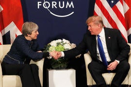 donald trump, theresa may