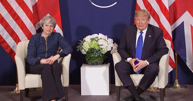 Trump trying to reset relationships with world leaders at Davos
