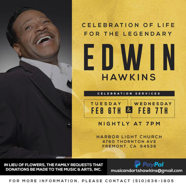 Edwin Hawkins celebration 
