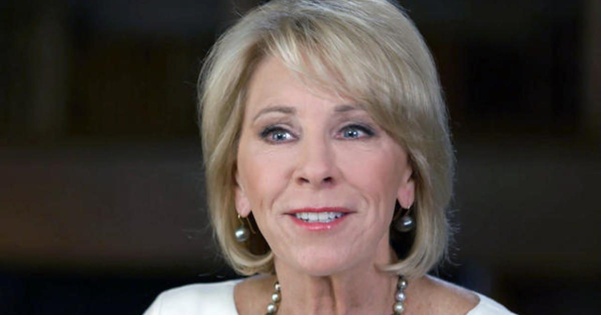 Betsy Devos On Guns School Choice And Why People Don T Like Her Cbs News