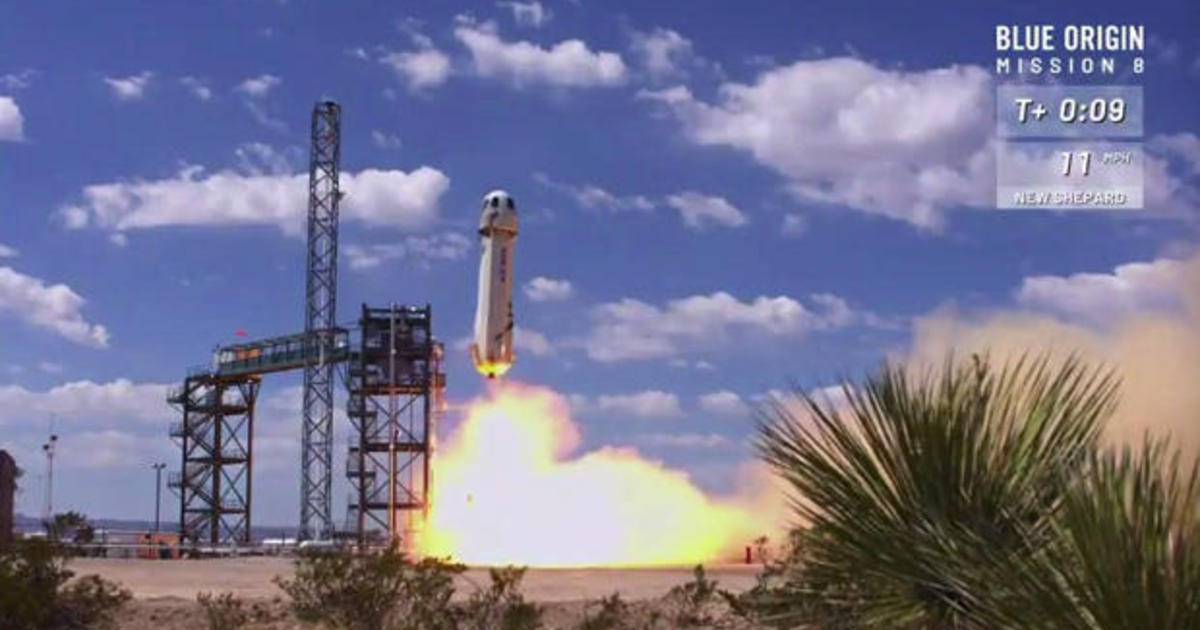 jeff bezos blue origin rocket launch