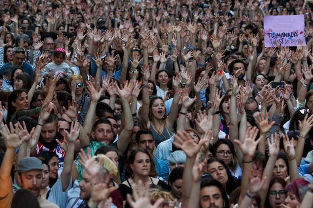 Demonstration Against Verdict For Sexual Assault During San Fermin 'Run Of The Bulls'