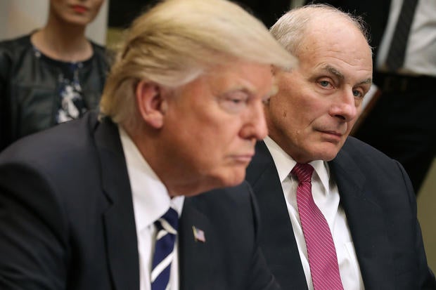 Trump chief of staff says he will stay at Trump's request