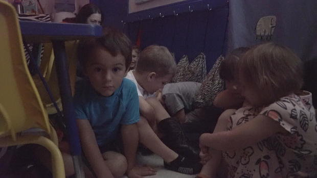 Preschoolers take part in an active shooter drill in Arizona/ CBS NEWS