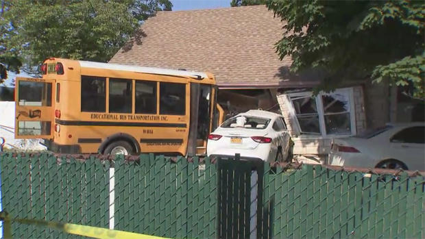 School Bus Crash In North Amityville 