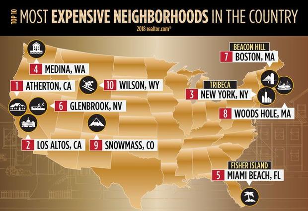 most expensive neighborhoods 