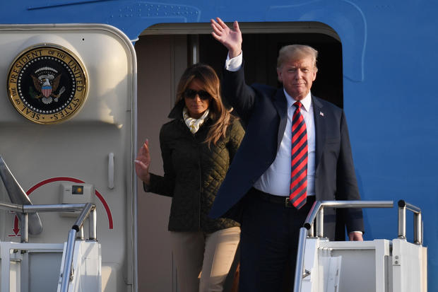 The President Of The United States And First Lady Arrive In Scotland 