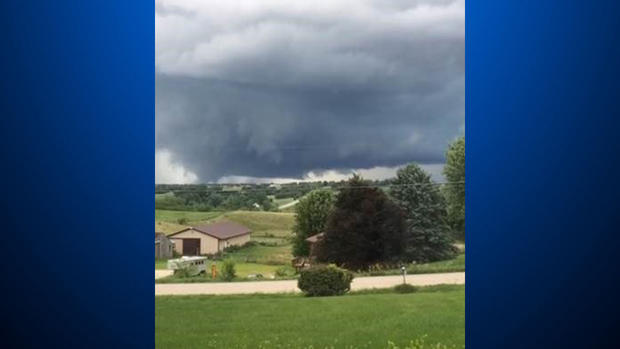 Tornado moves through Marshalltown, Iowa 