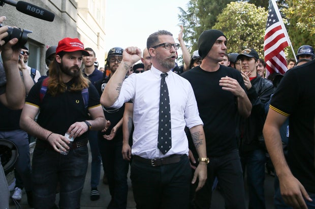 Protesters Rally In Berkeley After UC Berkeley Cancels Scheduled Ann Coulter Speech 