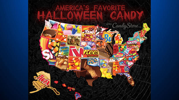 americas favorite halloween candy 