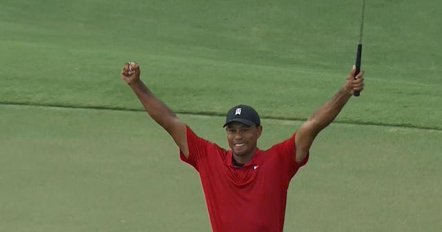 Tiger Woods wins first PGA tournament in 5 years