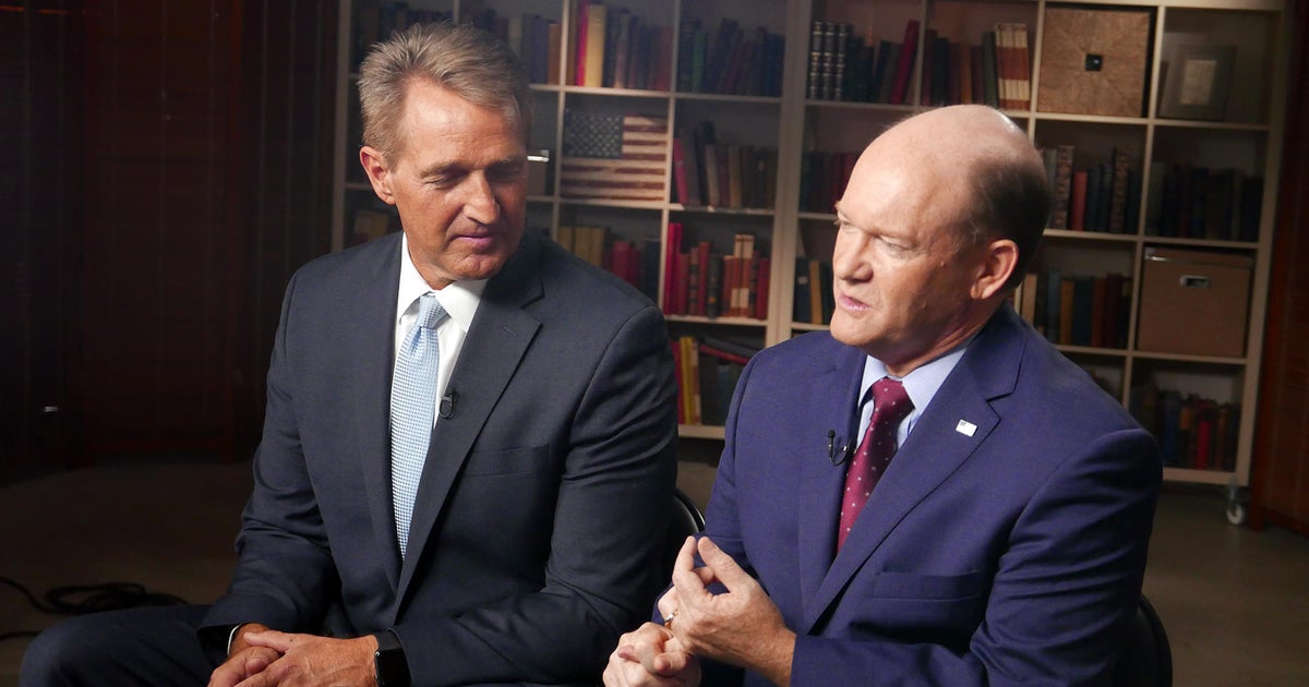 Senators Jeff Flake and Chris Coons explain why they decided to delay Brett Kava...