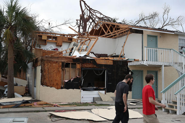 Florida  Panhandle Faces Major Destruction  After Hurricane Michael Hits As Category 4 Storm 