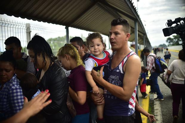 Migrant caravan seeks refuge 