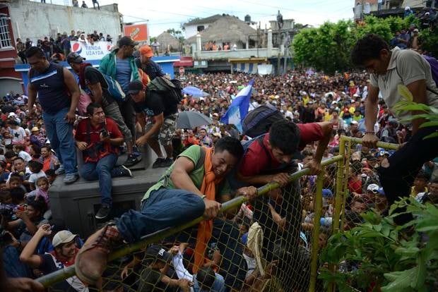 Migrant caravan seeks refuge 