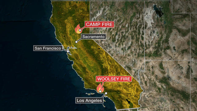 California Fires Latest Updates On Camp Fire Woolsey Fire