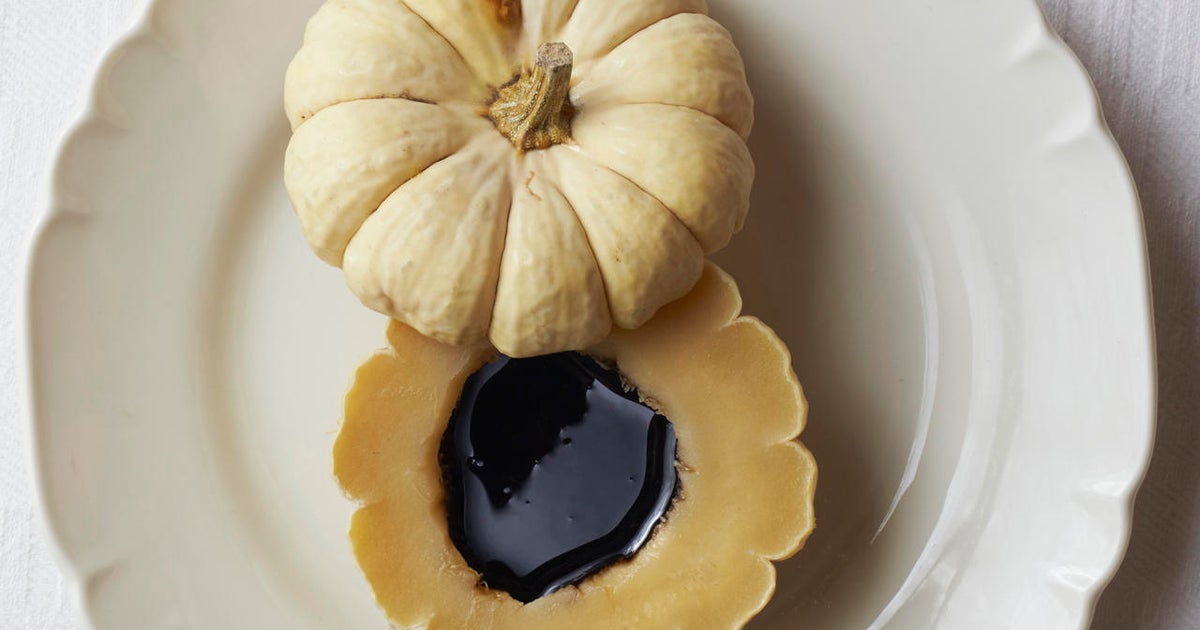 Recipe Poached Baby Pumpkins with Traditional Balsamic Vinegar CBS News