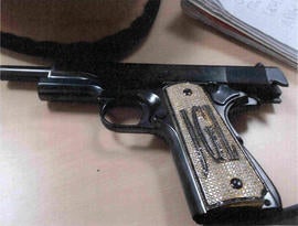 According to a government witness, Jesus Zambada, a diamond-studded pistol belonged to the Mexican drug lord Joaquin, accused of 