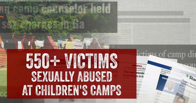 Hundreds of sexual abuse cases reported at children's camps across the