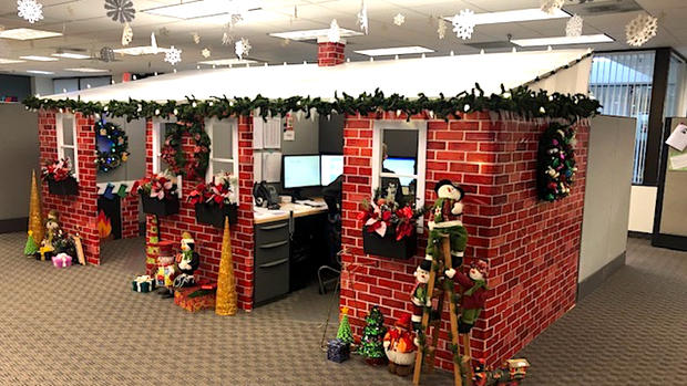 Christmas cubicle 1 