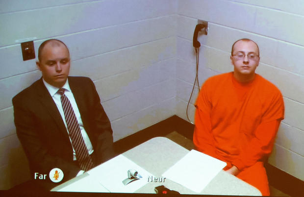 Jake Patterson accused of kidnapping a 13-year-old girl after murdering her parents, appears via live video from jail during his first court appearance in Barron Wisconsin 