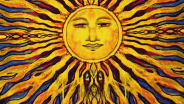 Here comes the sun! "Sunday Morning" sun art