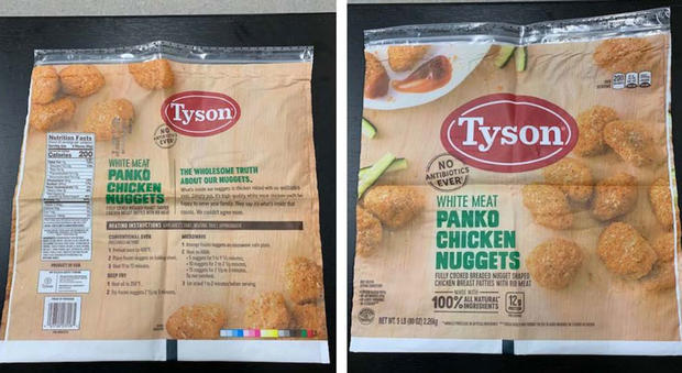 Tyson chicken nuggets recall 