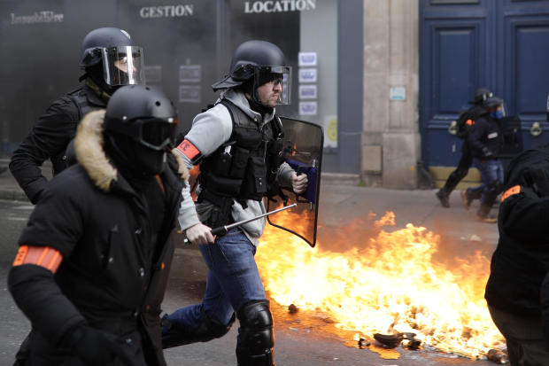 APTOPIX France Protests 