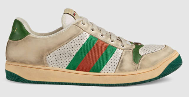 Vask vinduer Kurve Utilgængelig Gucci "distressed" sneakers sell for $870, look like "something you'd buy  at Goodwill" - CBS News