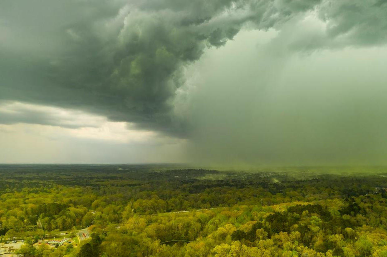 Pollen in North Carolina Pictures show pollen haze over North Carolina