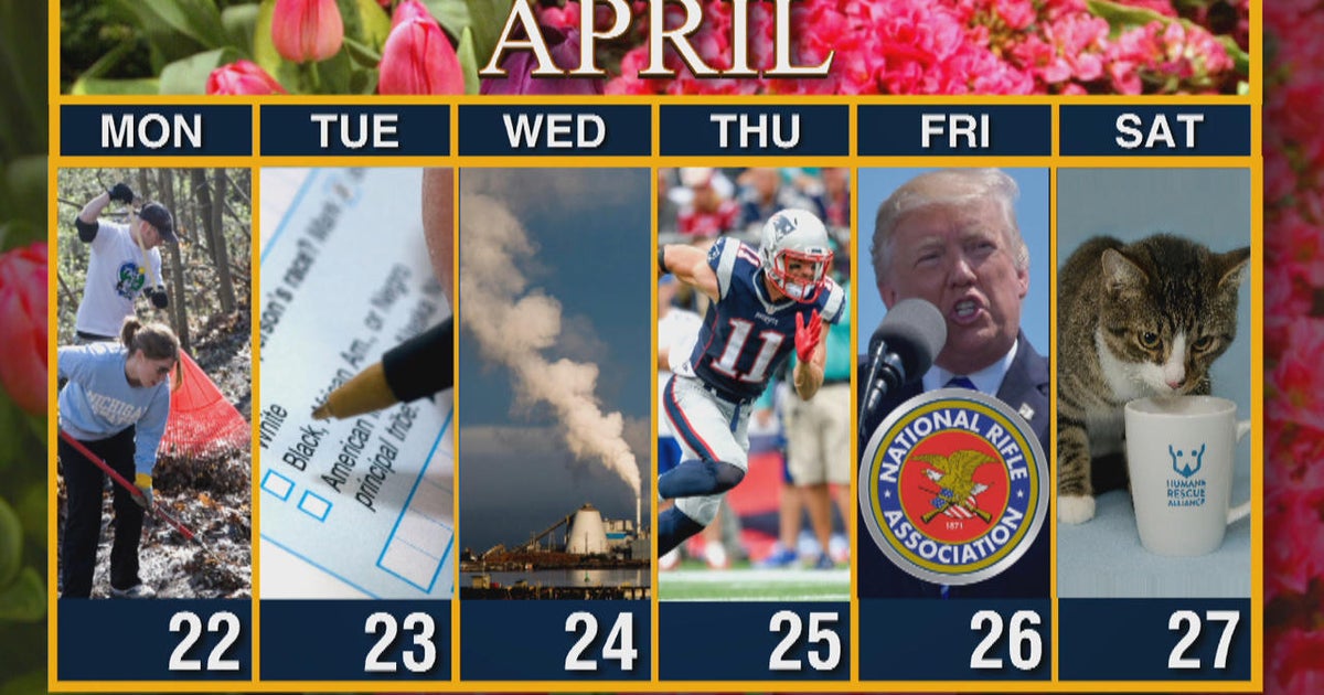 Calendar From Earth Day to the NFL Draft, "Sunday Morning