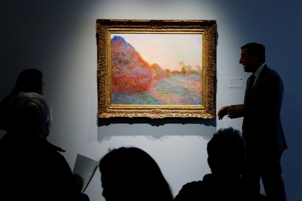 Claude "Meules" sells for 110.7 million, an auction record for