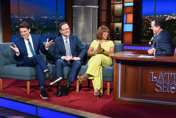 Tony Dokoupil, Anthony Mason, Gayle King &mdash; The Late Show with Stephen Colbert 