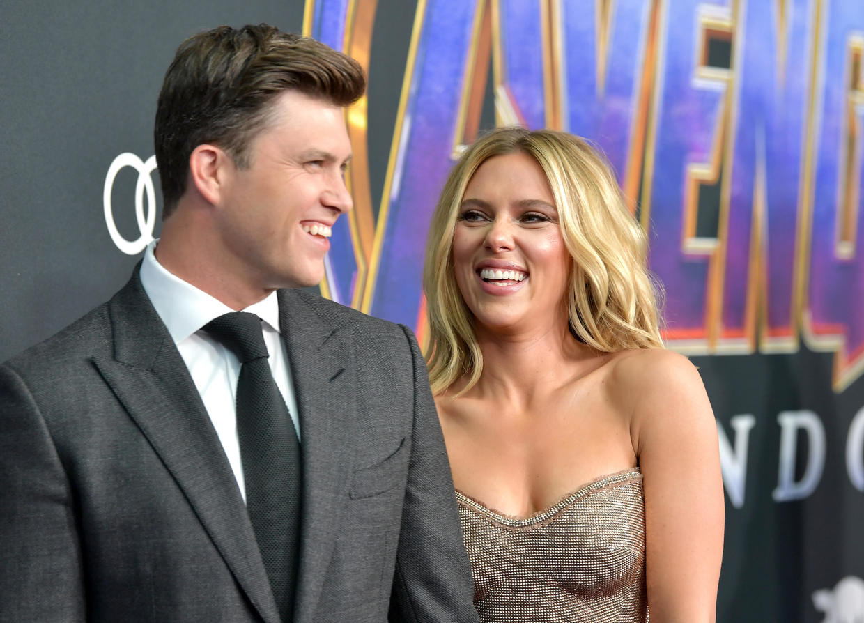 Scarlett Johansson and Colin Jost of "Saturday Night Live" are engaged