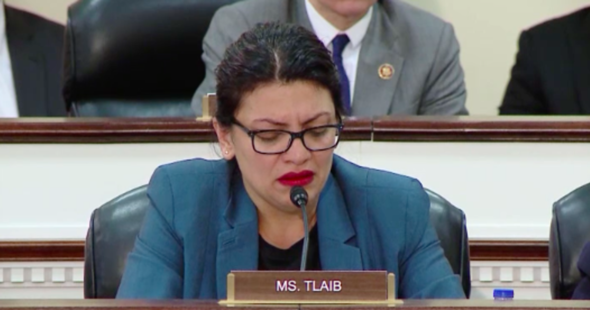 rashida tlaib gets emotional while reading death threat at white supremacy hearing cbs news rep rashida tlaib breaks down in tears at hearing on white supremacy