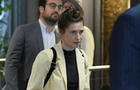 Amanda Knox arrives at Milan's Linate airport 