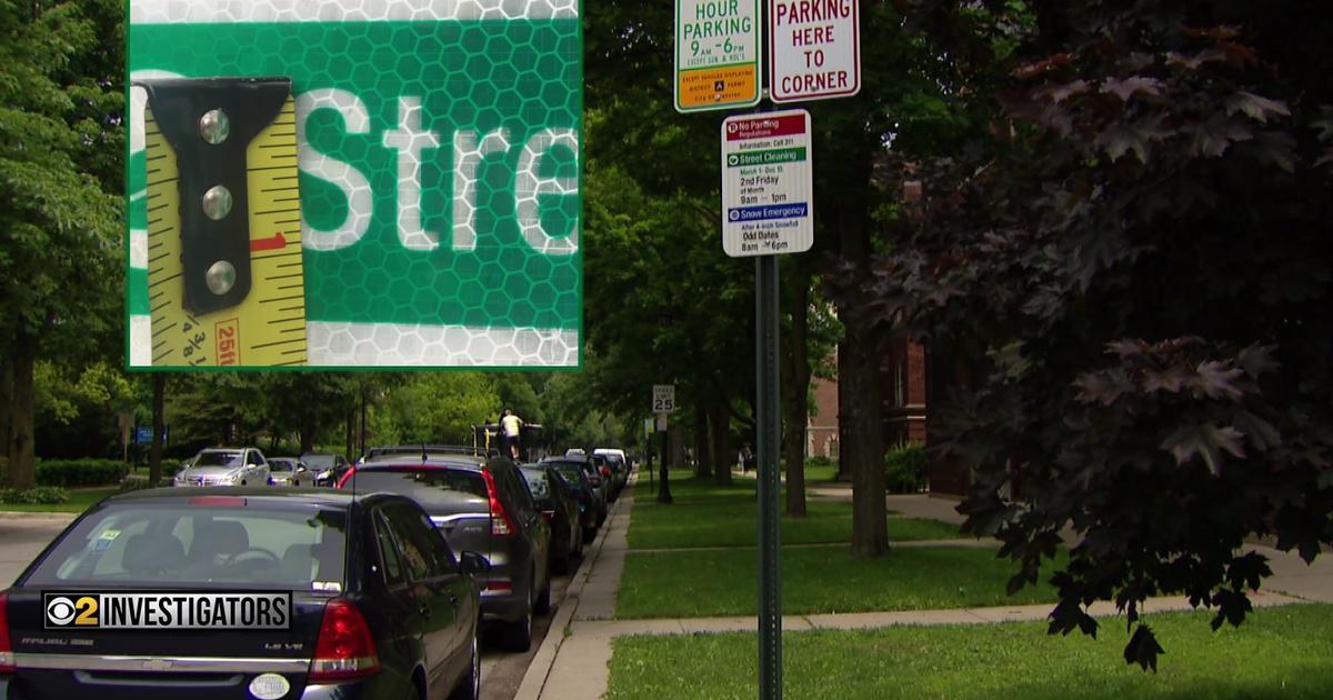 Evanston Resident Wants Larger Print On Street Cleaning Signs; 'It's