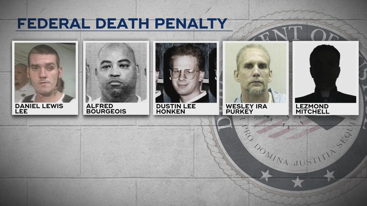 Who are the five men scheduled to be executed under federal law? CBS News