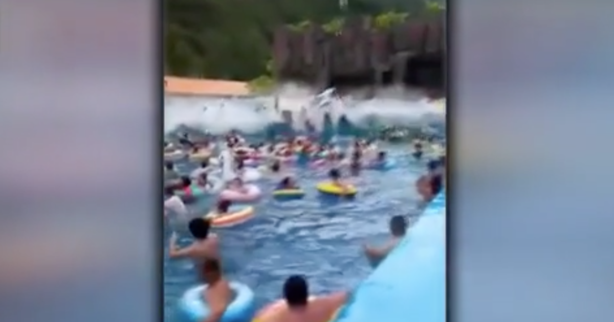 Wave Pool Malfunction At China Water Park Terrifying Video Shows