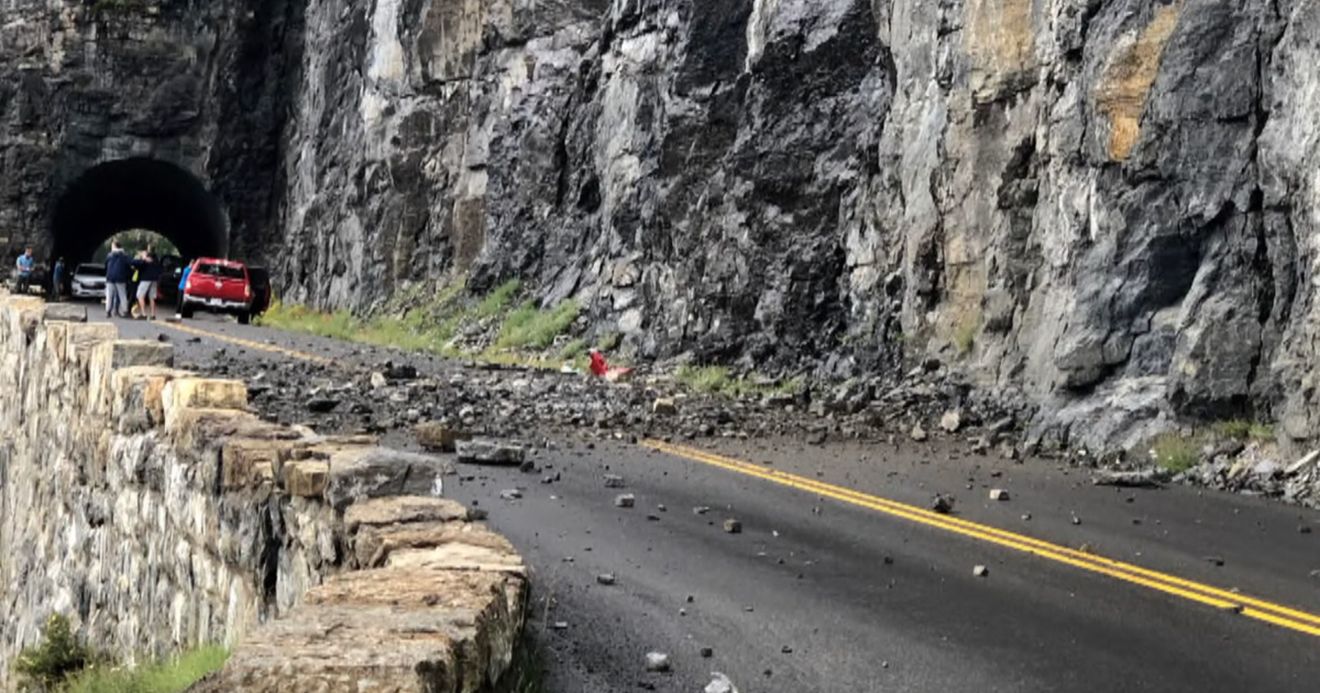 Girl killed when rockslide hits family's car at Glacier National Park