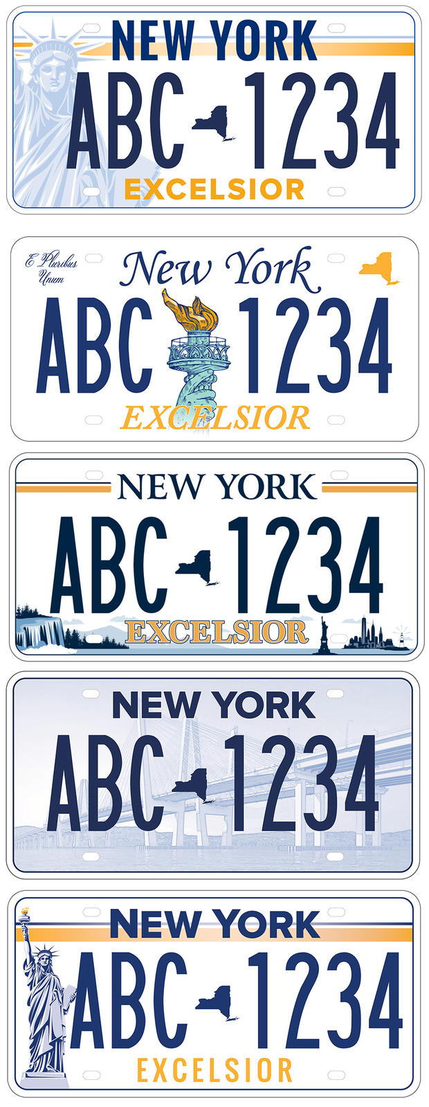 Proposed New York State License Plate Designs 