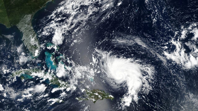 Hurricane Dorian approaches the coast of Florida 