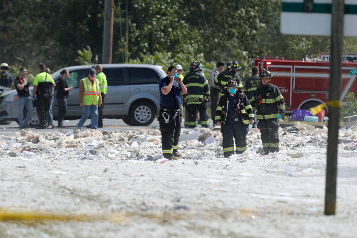 Maine building explosion Video footage shows devastation of building