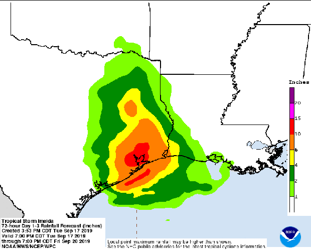 rainfall totals houston